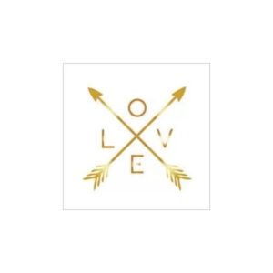 print and co love arrow gold 01