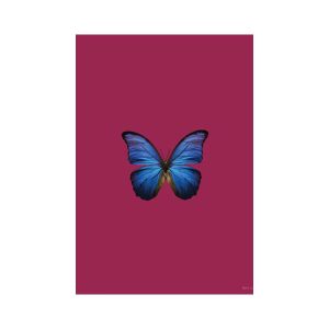 print and co butterfly beet red 01